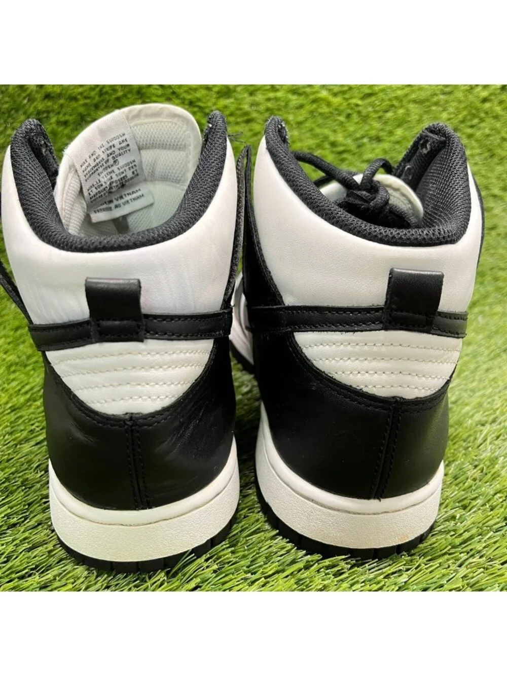 Nike Dunk High Retro Mens Size 11.5 Black White Athletic Leather Shoes Sneakers
